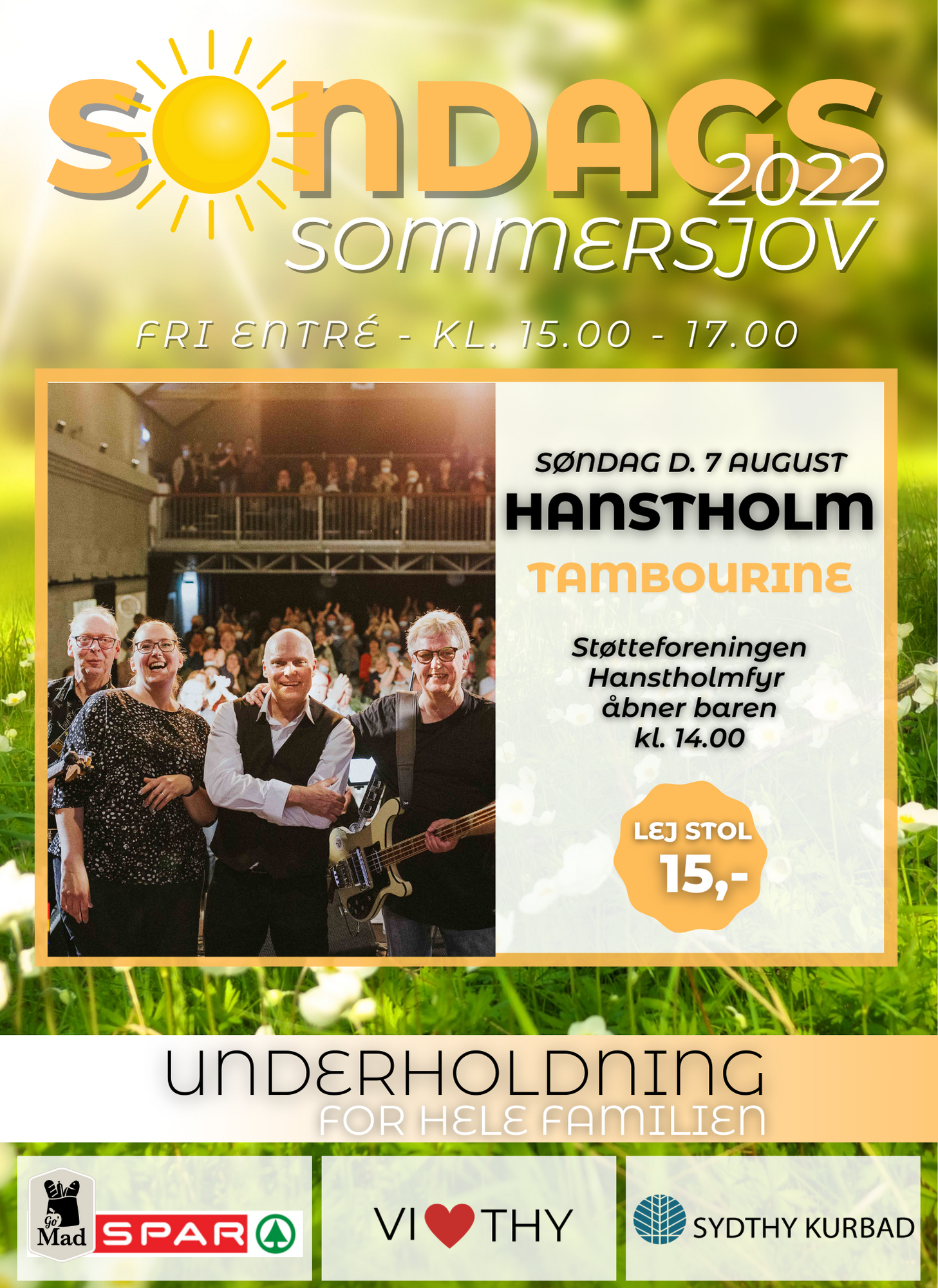 Søndags Sommersjov 2022 Plakater Hanstholm